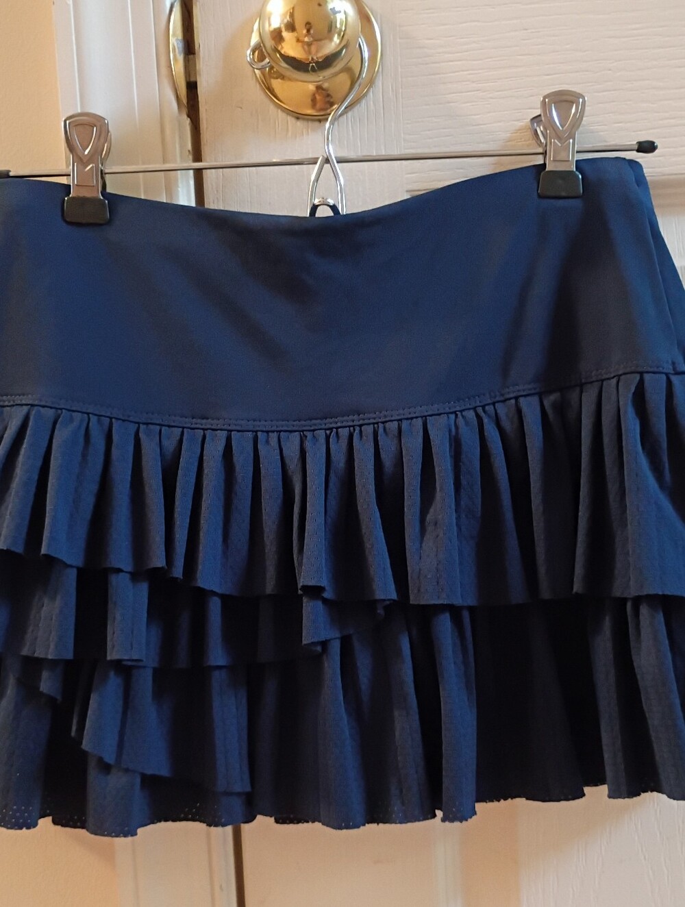 Lucky In Love - Navy Tiered Ruffle Skirt - Women